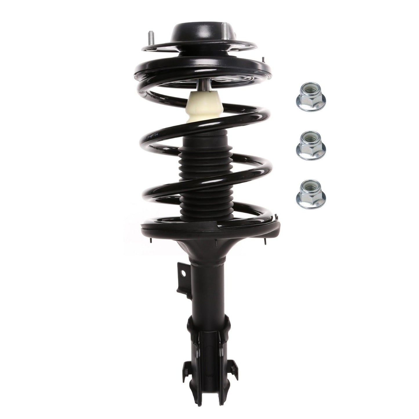 Front View of Front Right Suspension Strut and Coil Spring Assembly PRT 818623