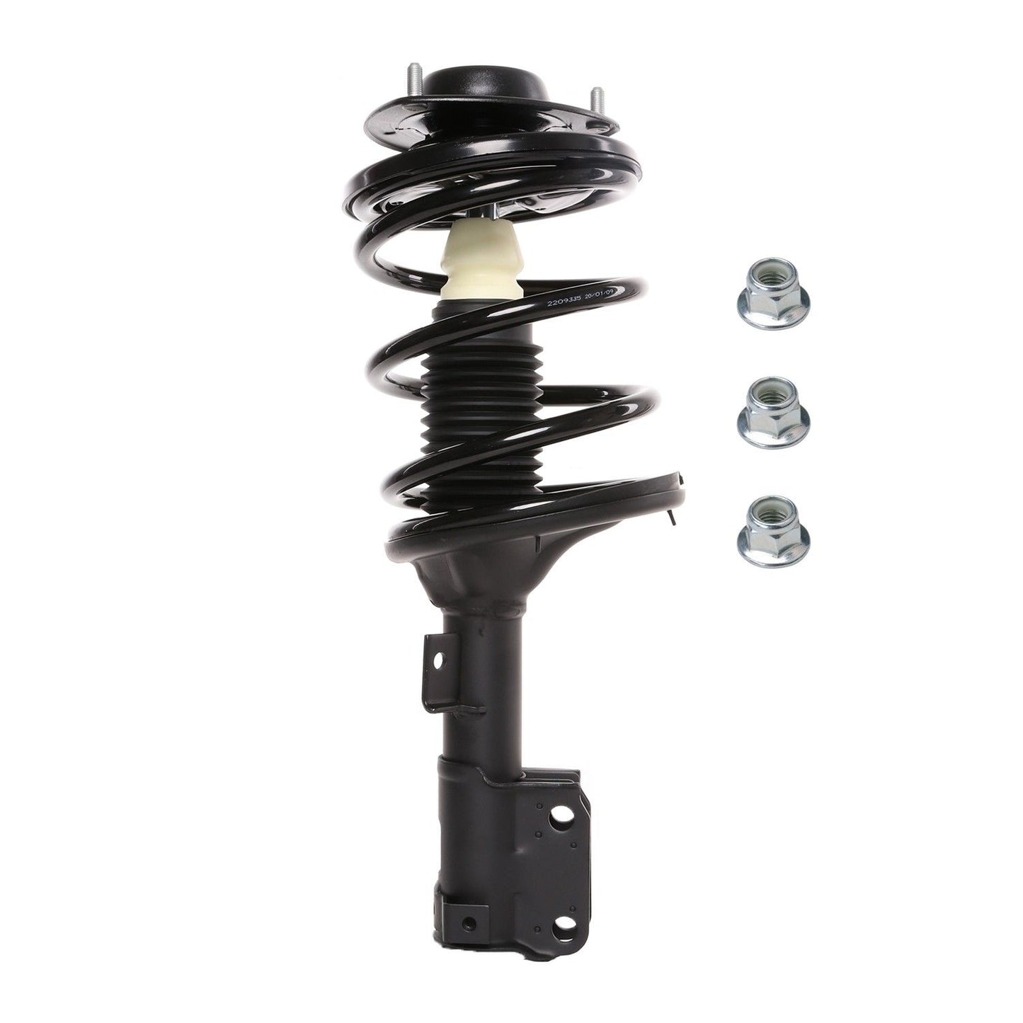 Top View of Front Right Suspension Strut and Coil Spring Assembly PRT 818623