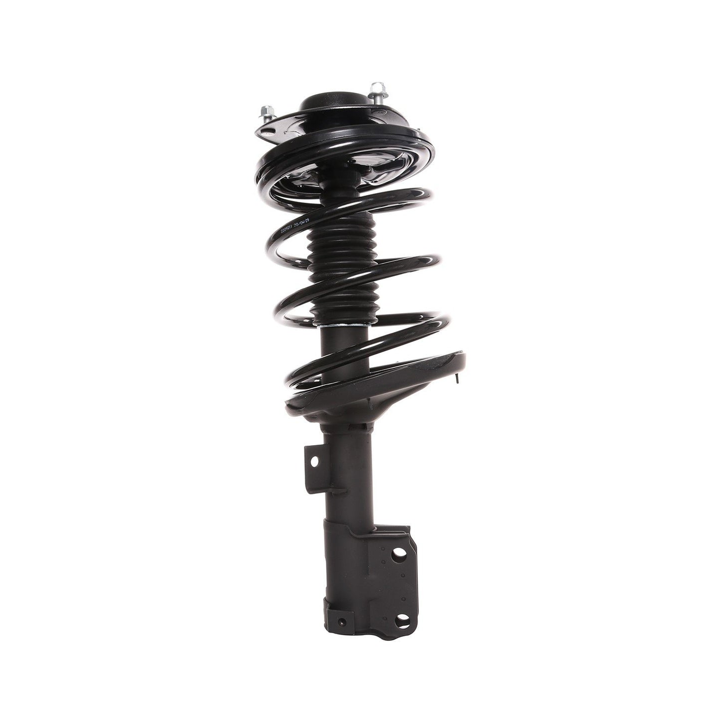 Top View of Front Right Suspension Strut and Coil Spring Assembly PRT 818939