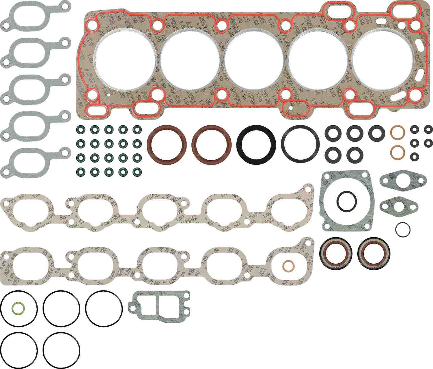 Top View of Exhaust Manifold Gasket Set REINZ 11-34984-01