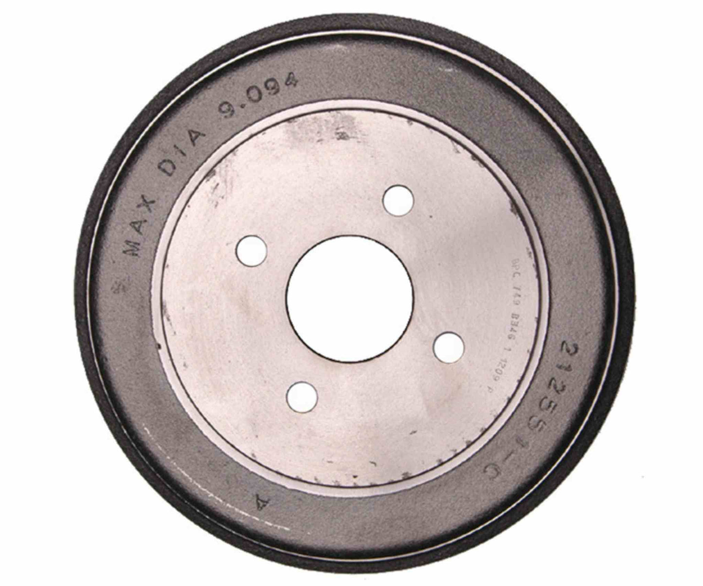 Front View of Rear Brake Drum RAYBESTOS 9749R