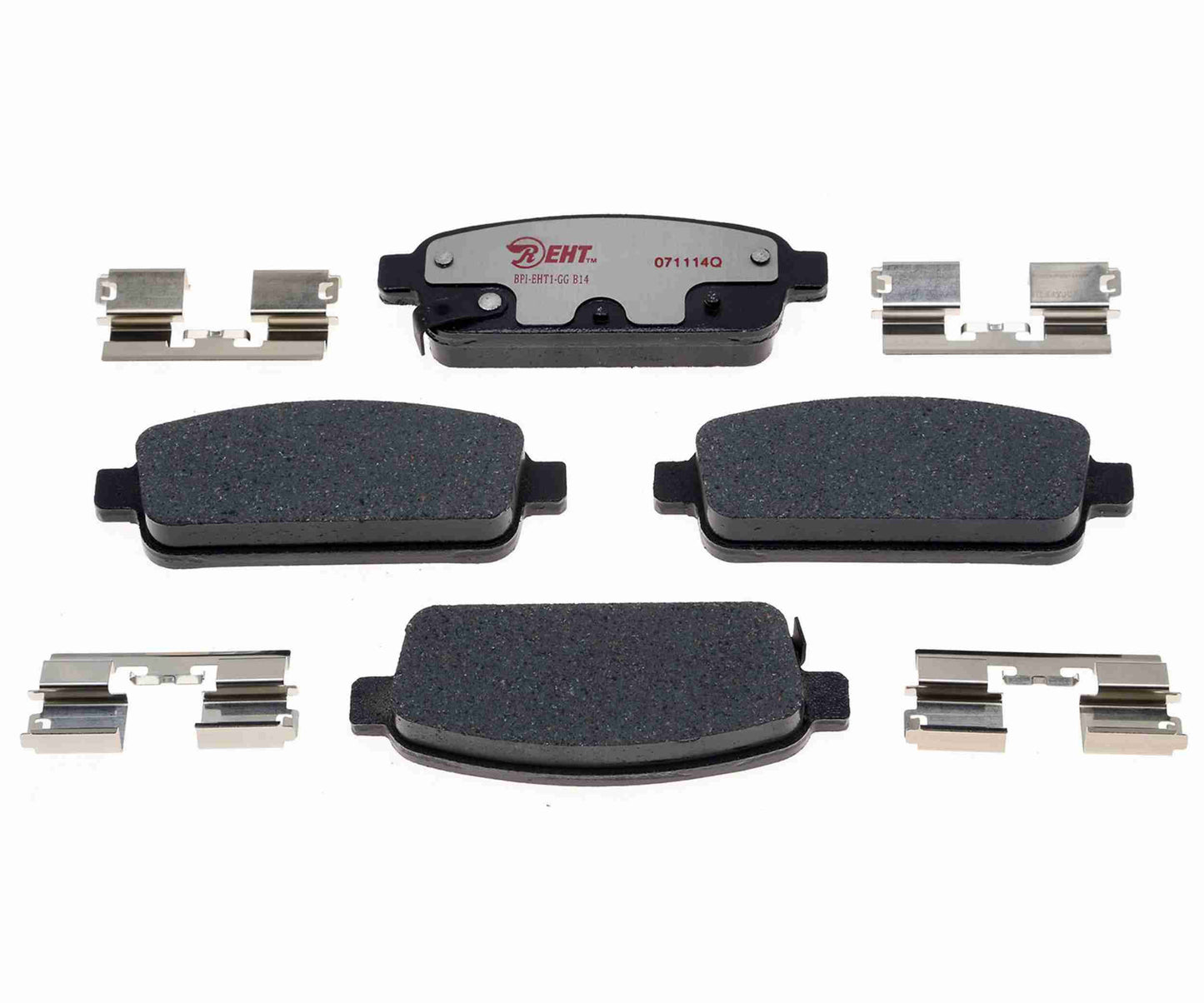 Front View of Rear Disc Brake Pad Set RAYBESTOS EHT1468H