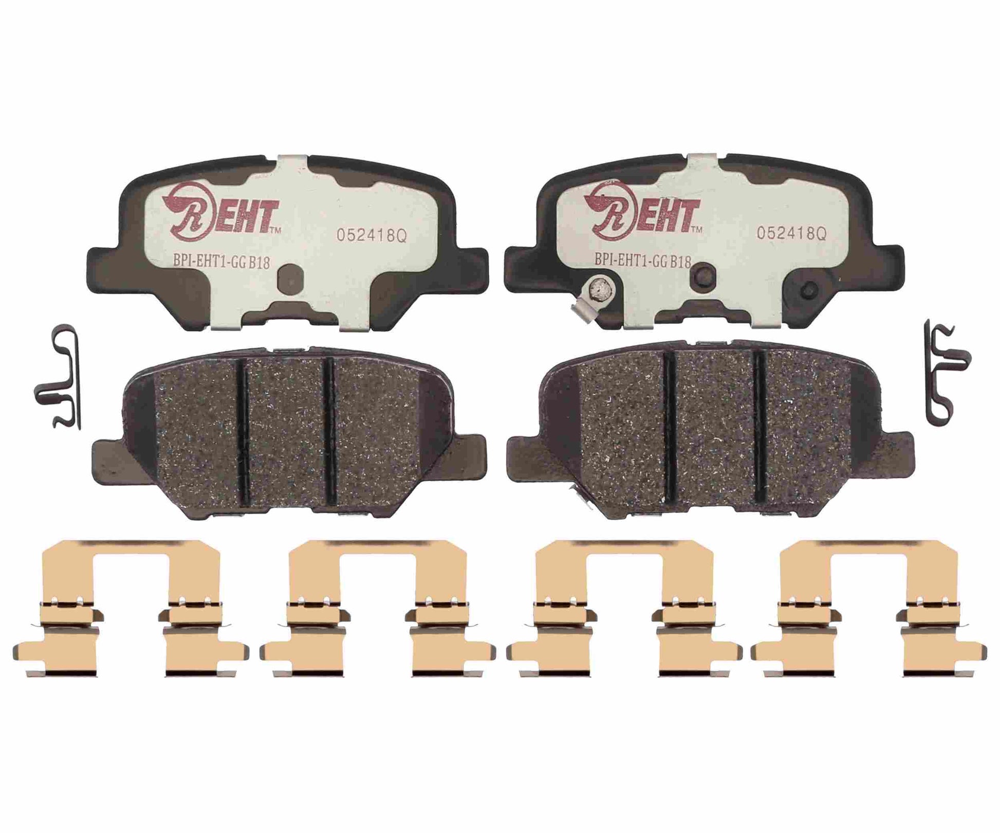 Front View of Rear Disc Brake Pad Set RAYBESTOS EHT1679H