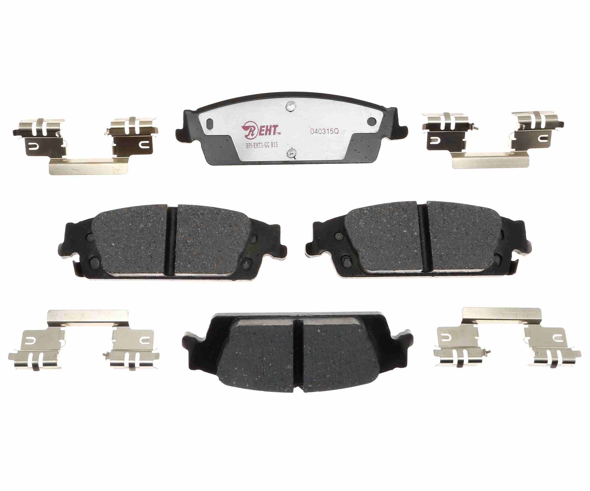 Front View of Rear Disc Brake Pad Set RAYBESTOS EHT1707H