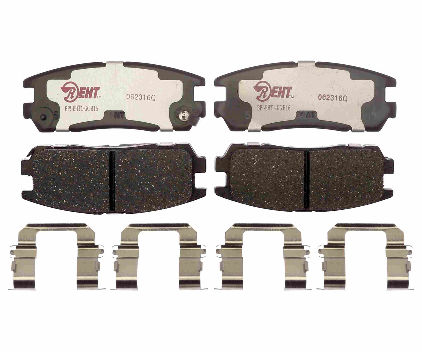 Front View of Rear Disc Brake Pad Set RAYBESTOS EHT580H