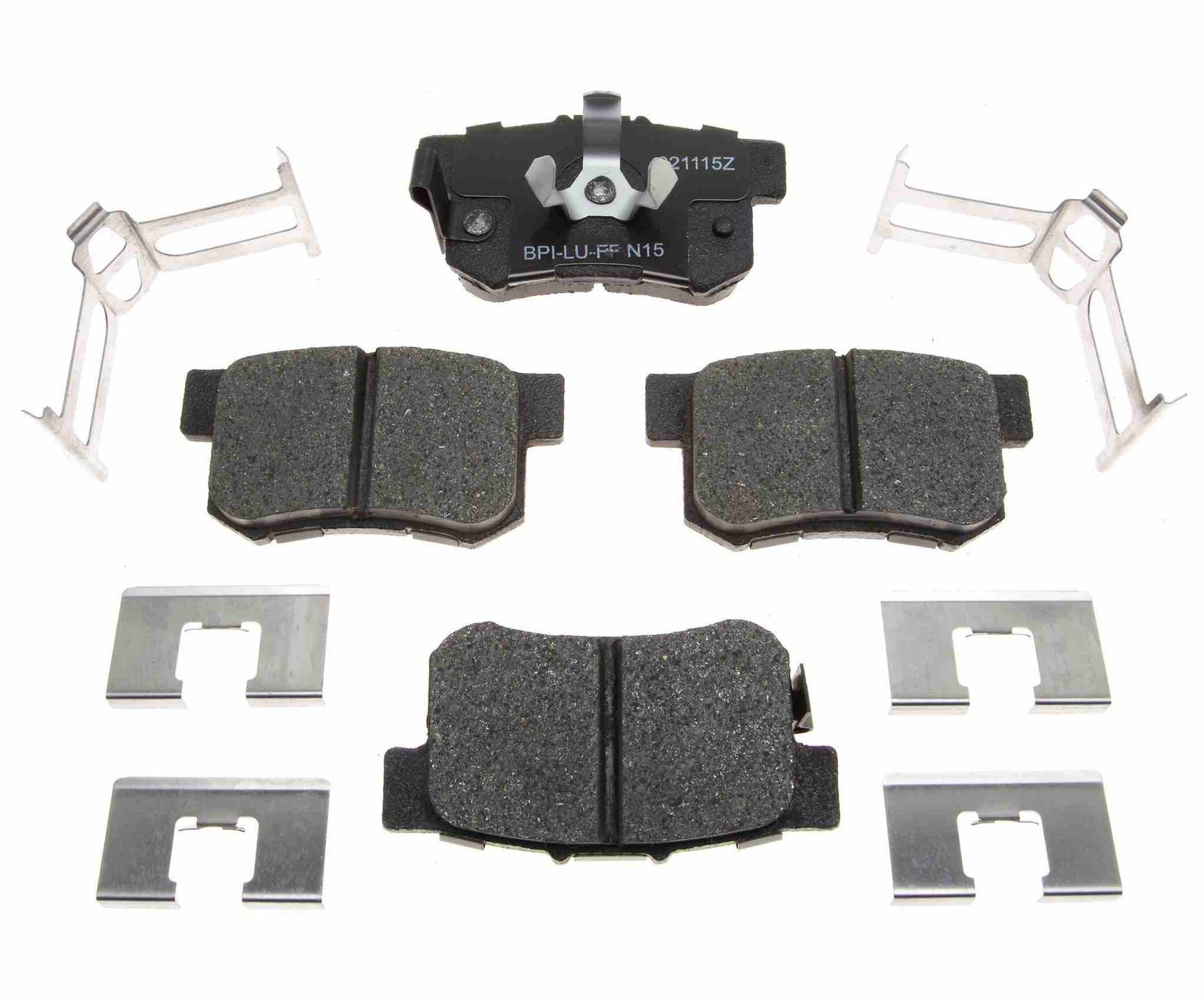 Front View of Rear Disc Brake Pad Set RAYBESTOS MGD1086CH