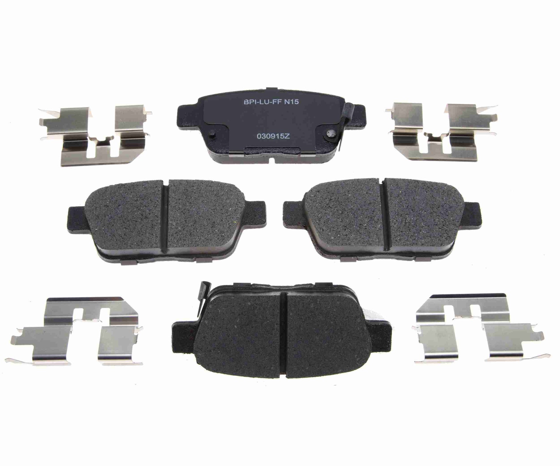 Front View of Rear Disc Brake Pad Set RAYBESTOS MGD1103CH