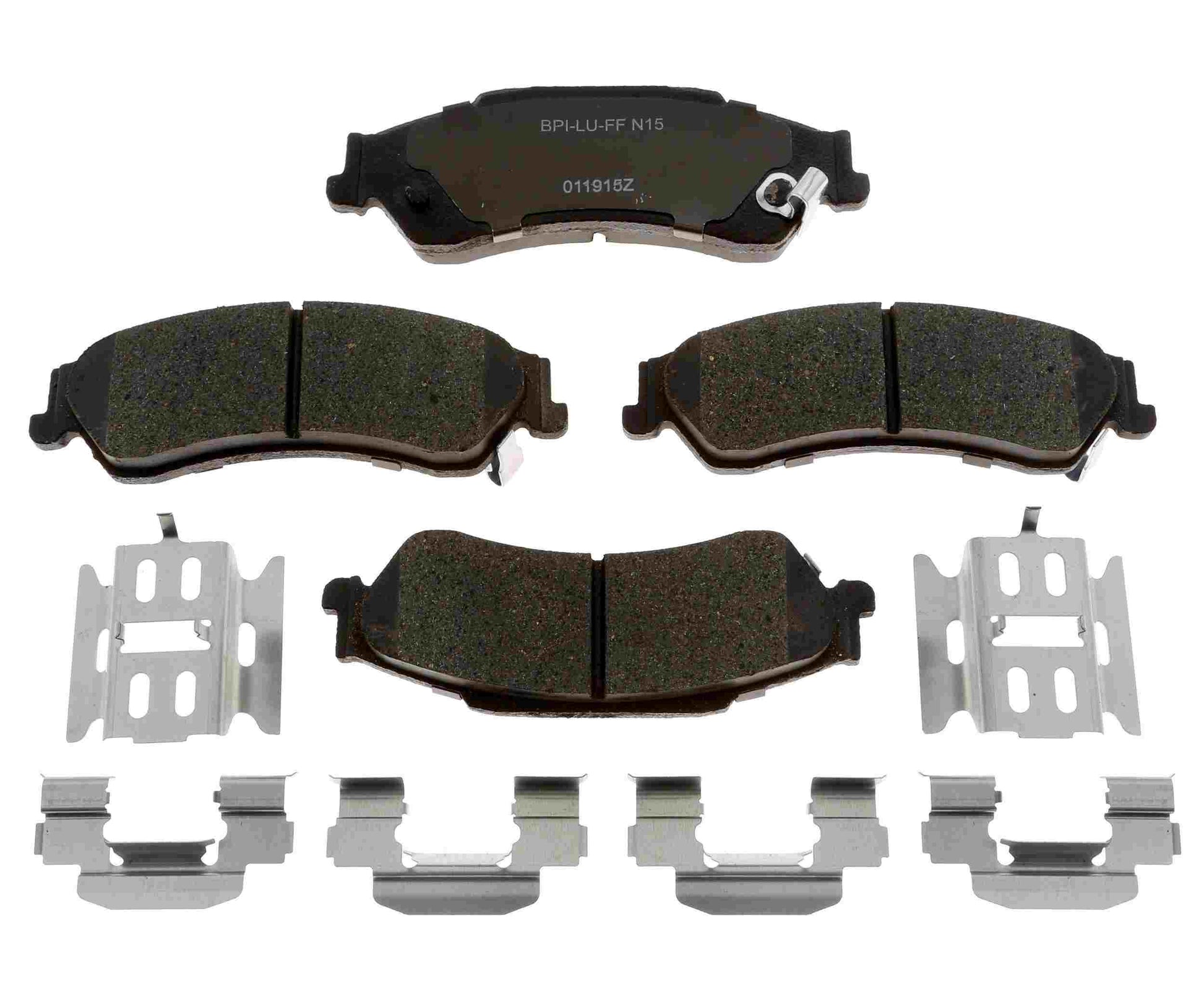 Front View of Rear Disc Brake Pad Set RAYBESTOS MGD729CH