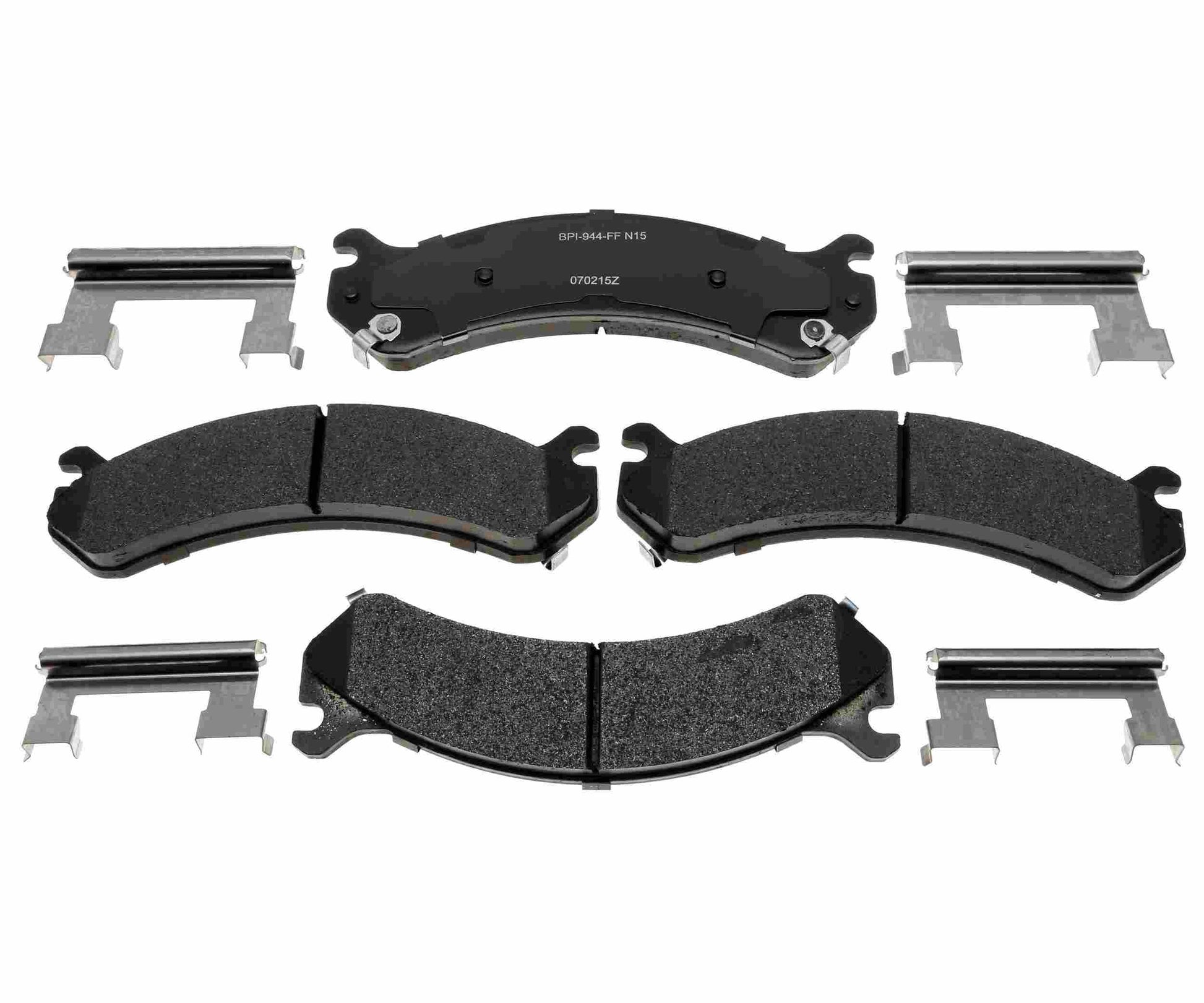 Front View of Front Disc Brake Pad Set RAYBESTOS MGD784MH