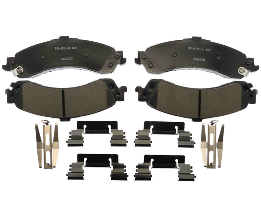 Front View of Rear Disc Brake Pad Set RAYBESTOS SP834TRH