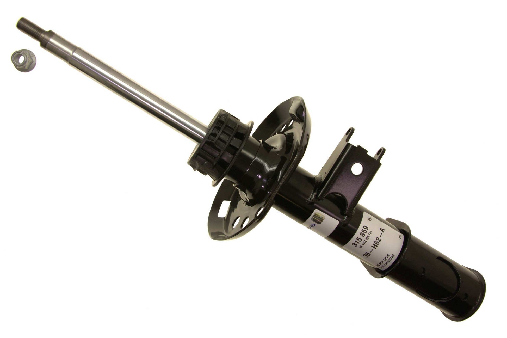 Top View of Front Left Suspension Strut SACHS 315859