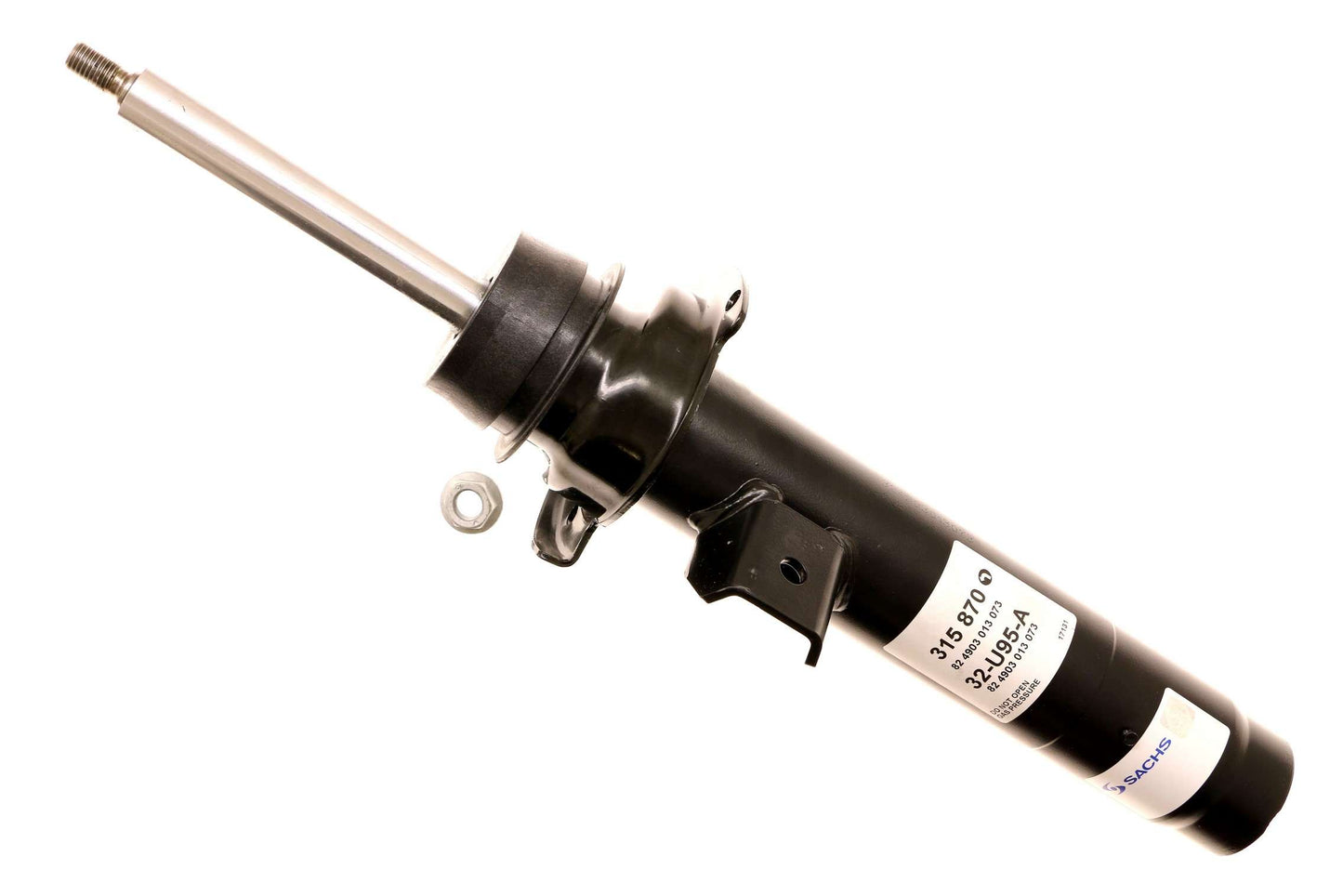 Front View of Front Left Suspension Strut SACHS 315870