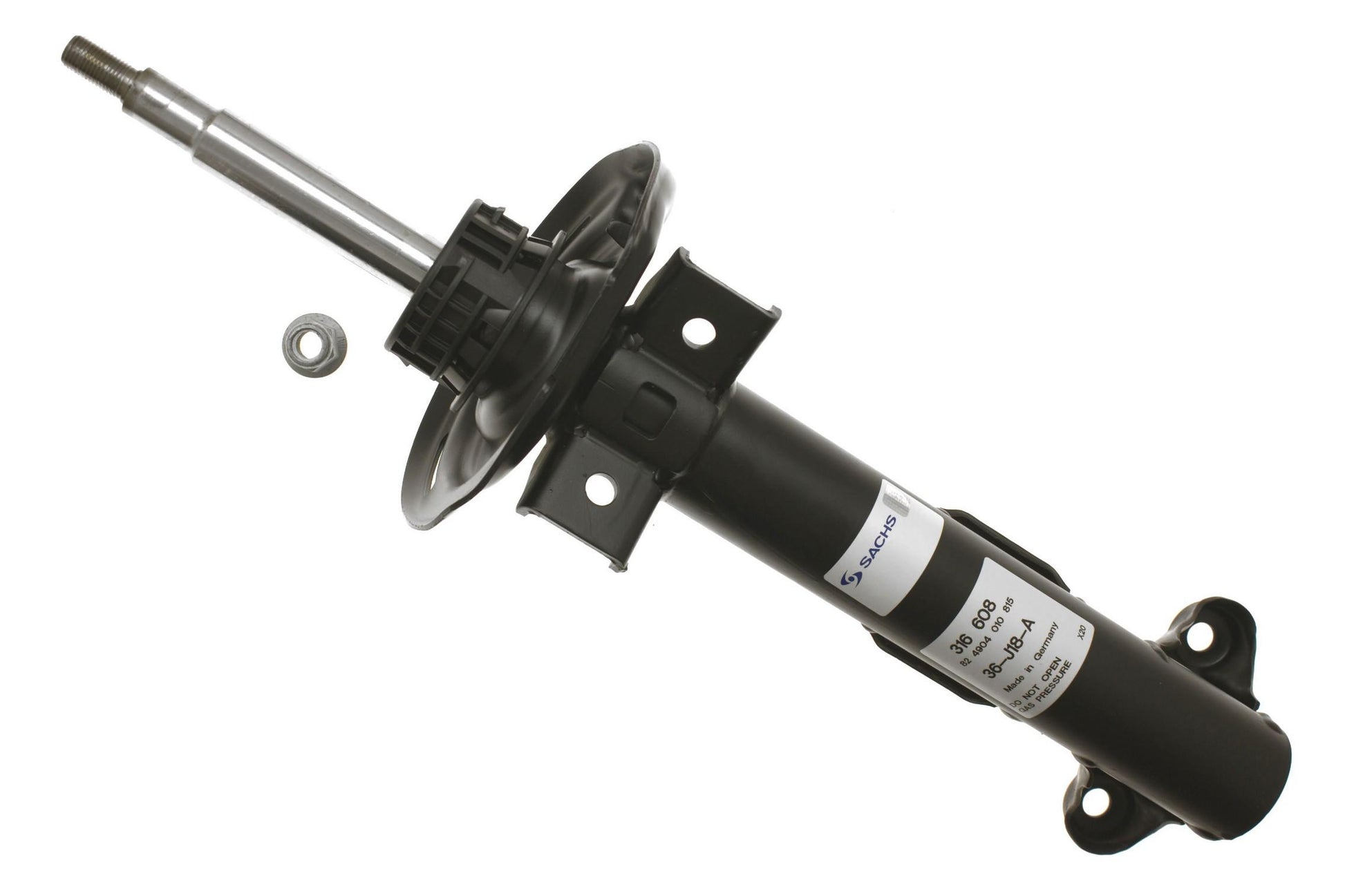 Front View of Front Suspension Strut SACHS 316608