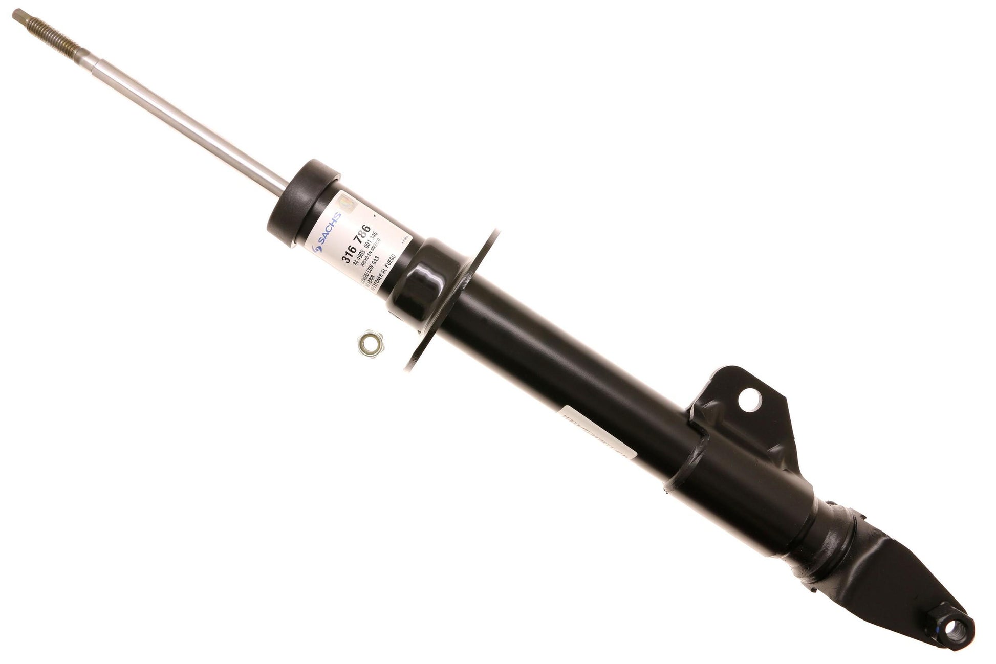 Front View of Front Right Suspension Strut SACHS 316786