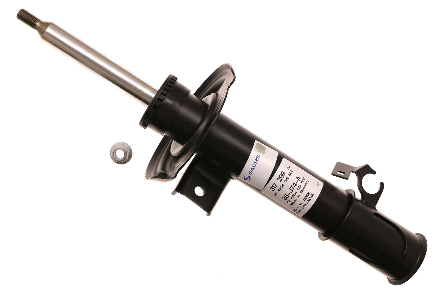 Front View of Front Left Shock Absorber SACHS 317299