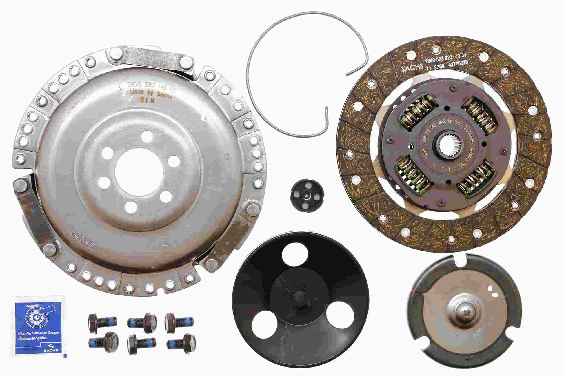 Front View of Transmission Clutch Kit SACHS K70037-07