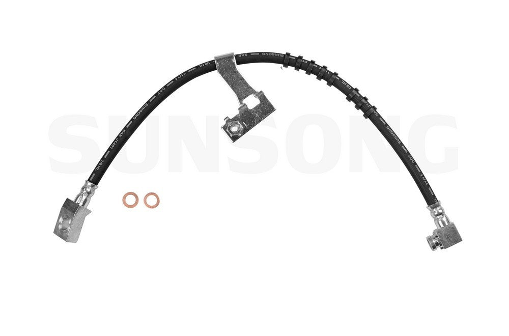 Angle View of Front Left Brake Hydraulic Hose SUNSONG 2201009