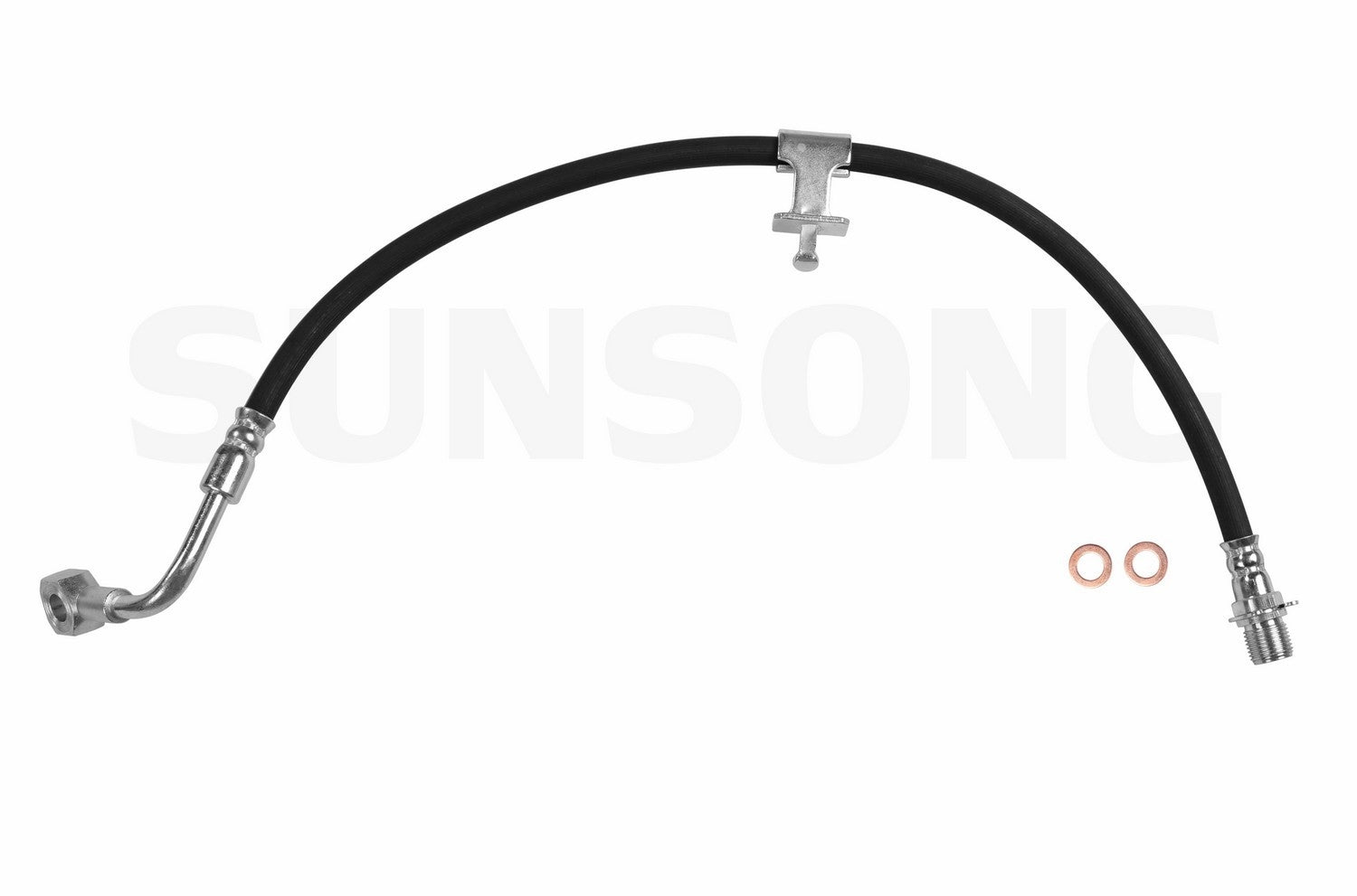 Front View of Front Left Brake Hydraulic Hose SUNSONG 2201027