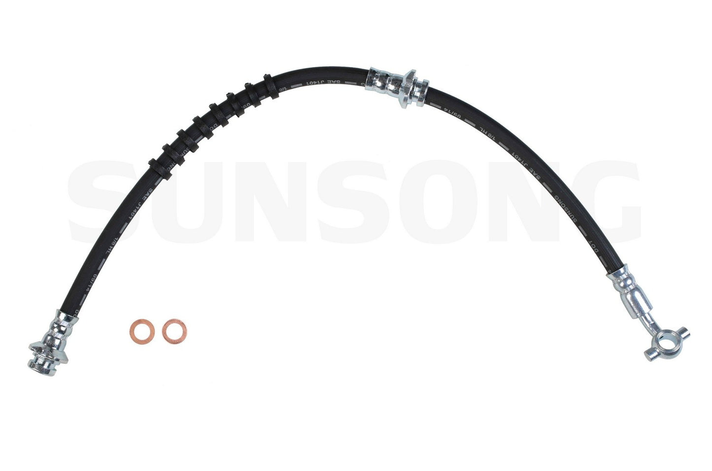 Angle View of Front Brake Hydraulic Hose SUNSONG 2201071