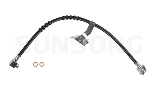 Angle View of Front Right Brake Hydraulic Hose SUNSONG 2201132