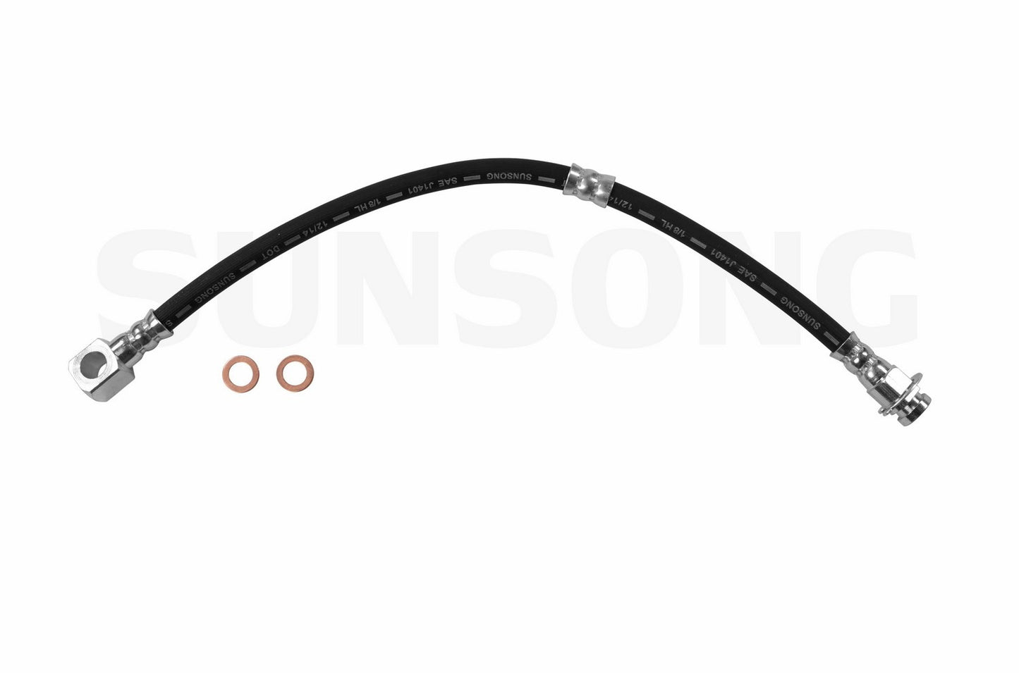 Angle View of Front Brake Hydraulic Hose SUNSONG 2201177