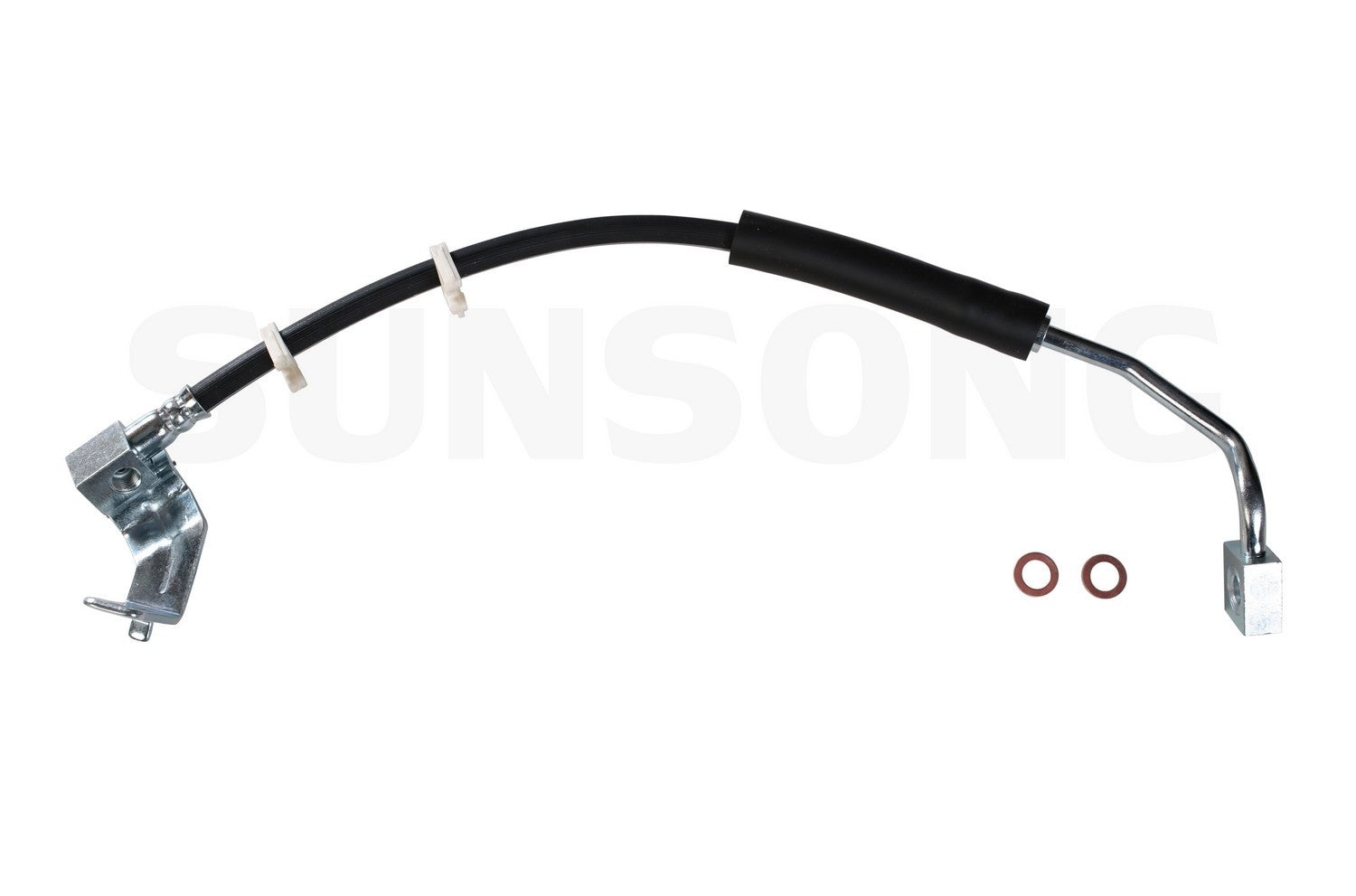 Front View of Front Left Brake Hydraulic Hose SUNSONG 2201182