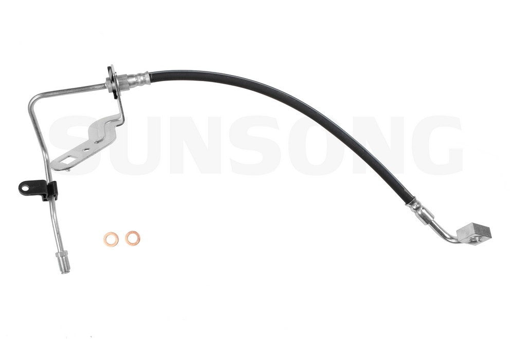 Angle View of Rear Left Brake Hydraulic Hose SUNSONG 2201193