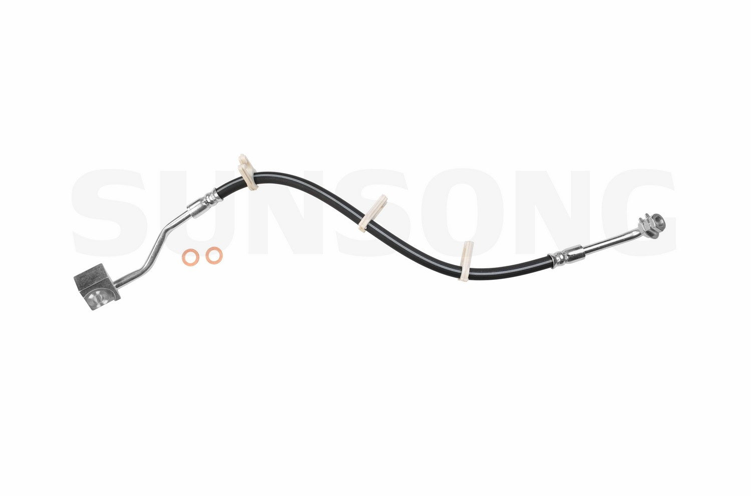 Angle View of Front Right Brake Hydraulic Hose SUNSONG 2201216