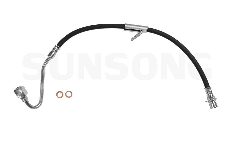 Angle View of Front Left Brake Hydraulic Hose SUNSONG 2201219