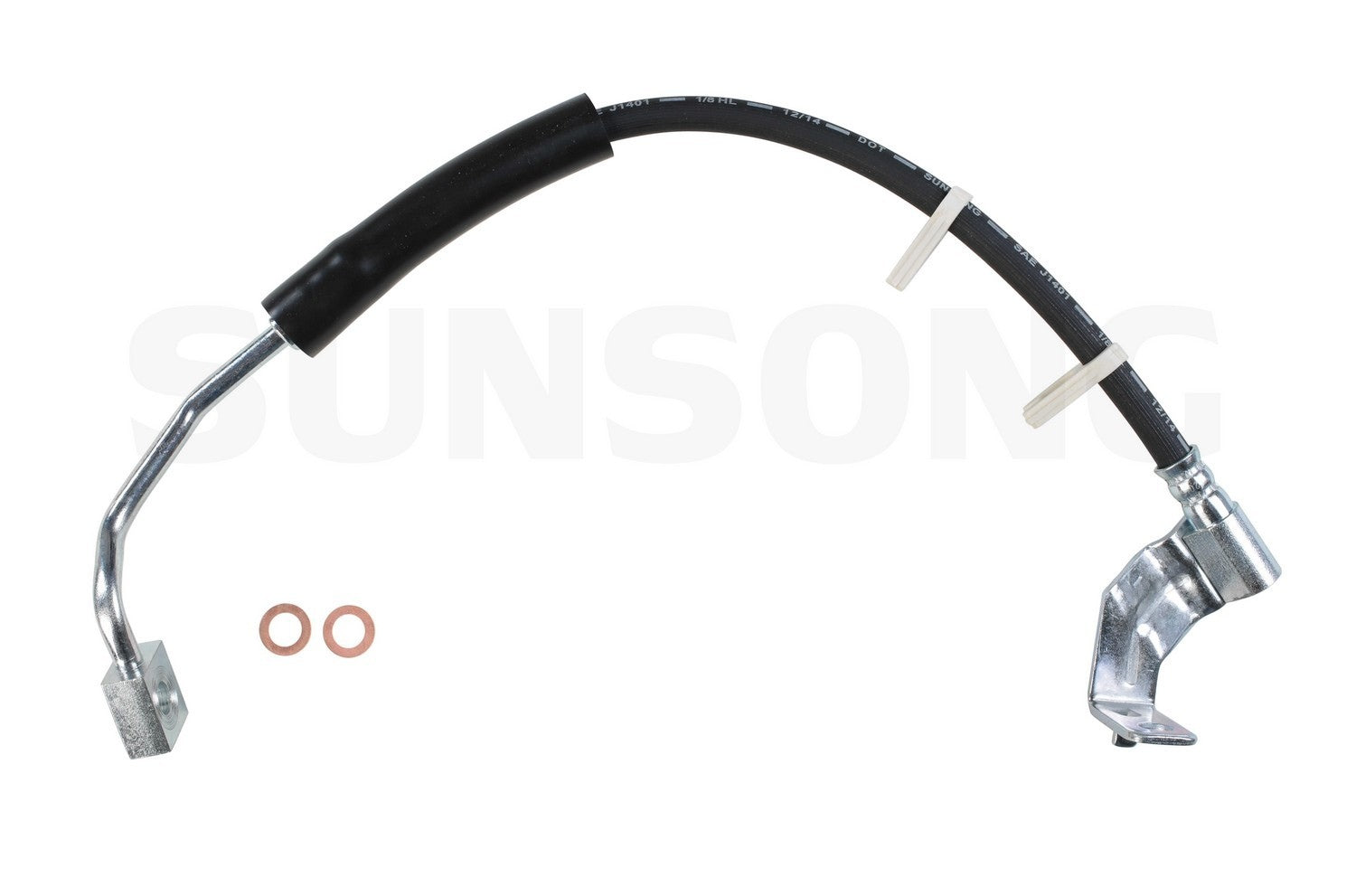 Front View of Front Right Brake Hydraulic Hose SUNSONG 2201240