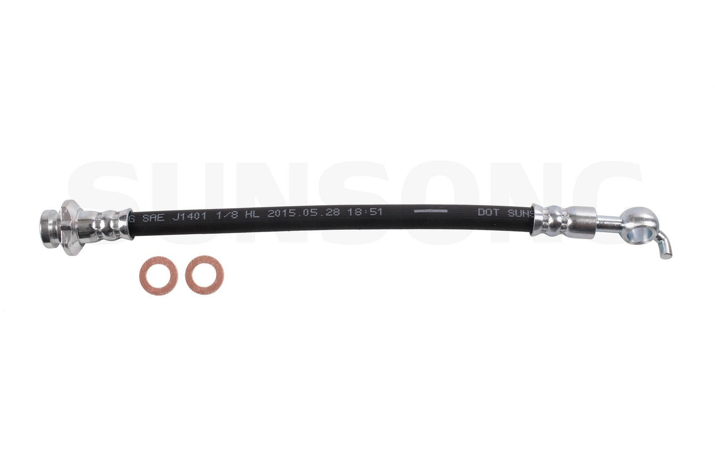 Front View of Rear Right Brake Hydraulic Hose SUNSONG 2201365