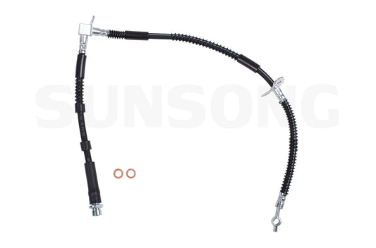 Angle View of Front Right Brake Hydraulic Hose SUNSONG 2201388