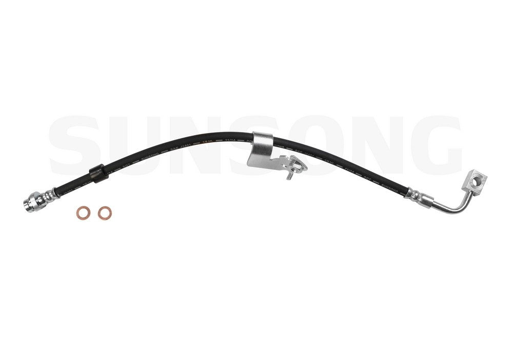 Angle View of Front Right Brake Hydraulic Hose SUNSONG 2201454