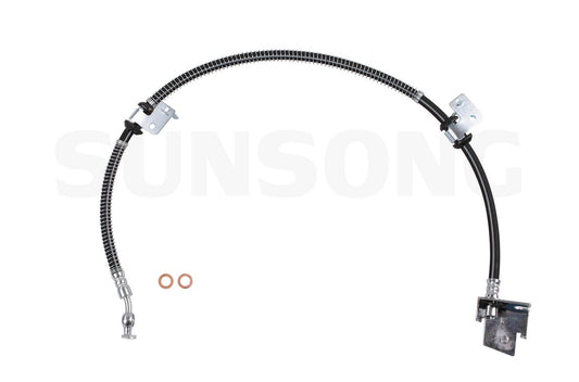 Angle View of Front Right Brake Hydraulic Hose SUNSONG 2201561