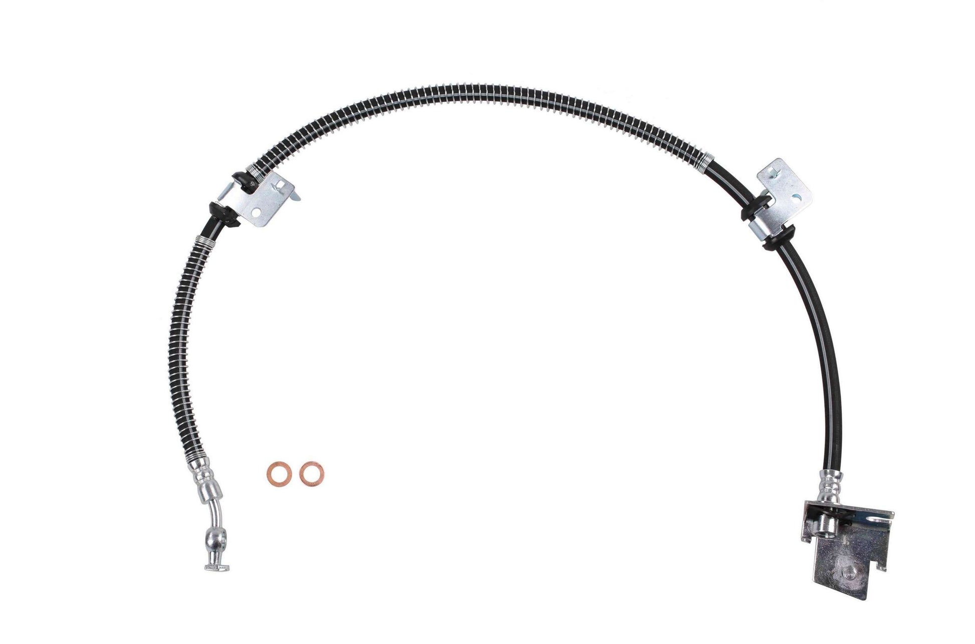 Front View of Front Right Brake Hydraulic Hose SUNSONG 2201561