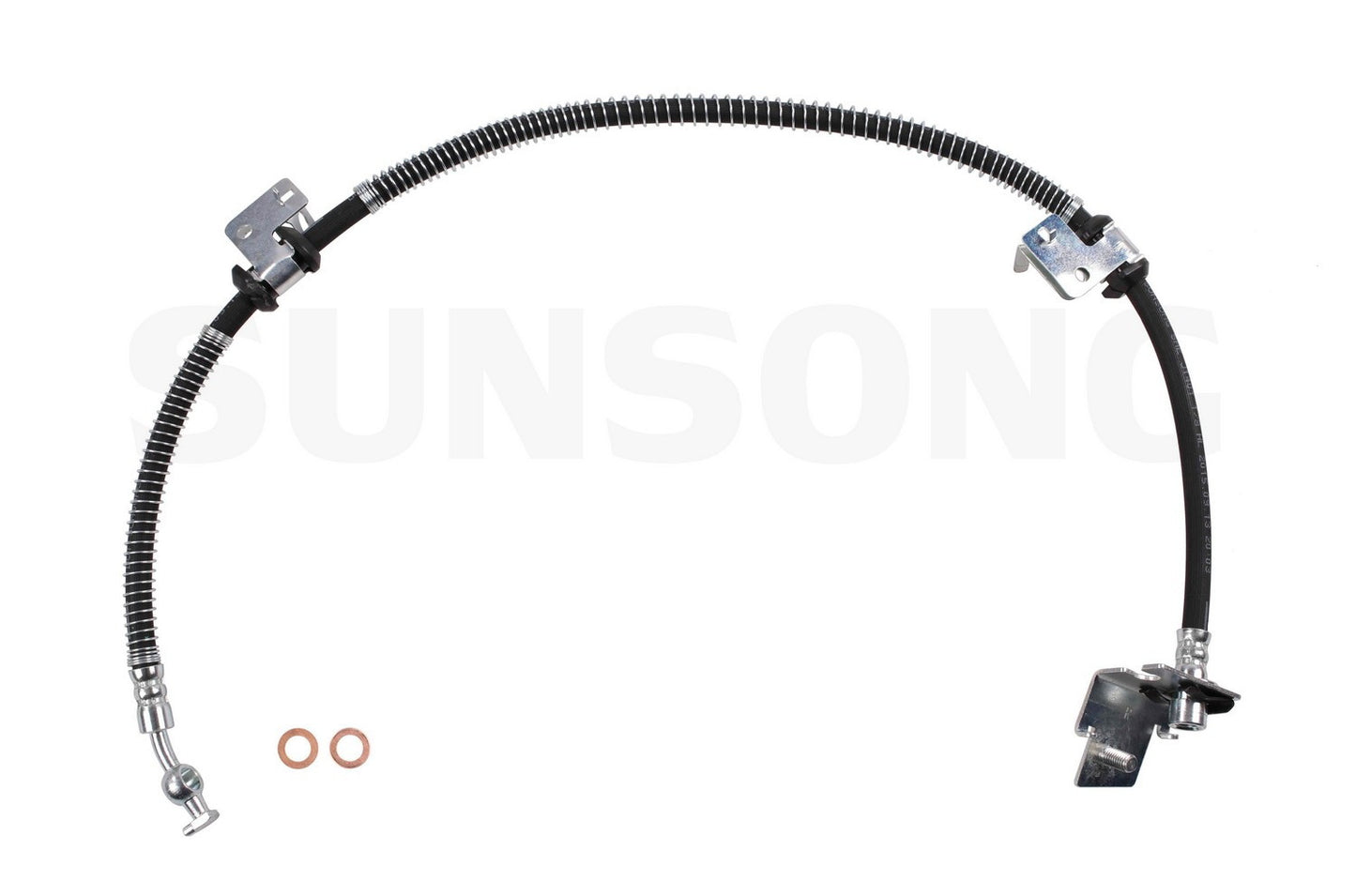 Angle View of Front Left Brake Hydraulic Hose SUNSONG 2201562