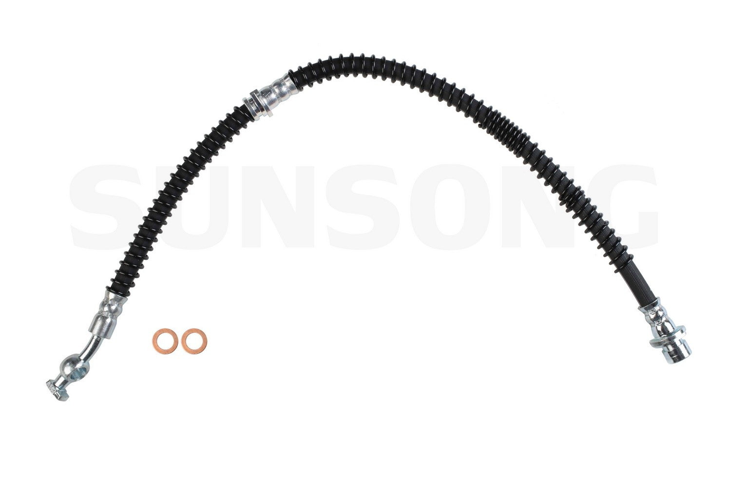 Angle View of Front Left Brake Hydraulic Hose SUNSONG 2201567