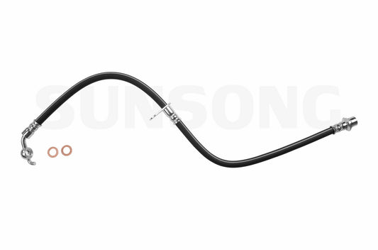 Angle View of Front Left Brake Hydraulic Hose SUNSONG 2201578