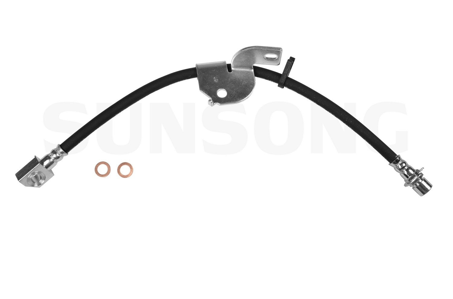 Front View of Front Left Brake Hydraulic Hose SUNSONG 2201828