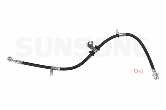 Angle View of Front Right Brake Hydraulic Hose SUNSONG 2202006