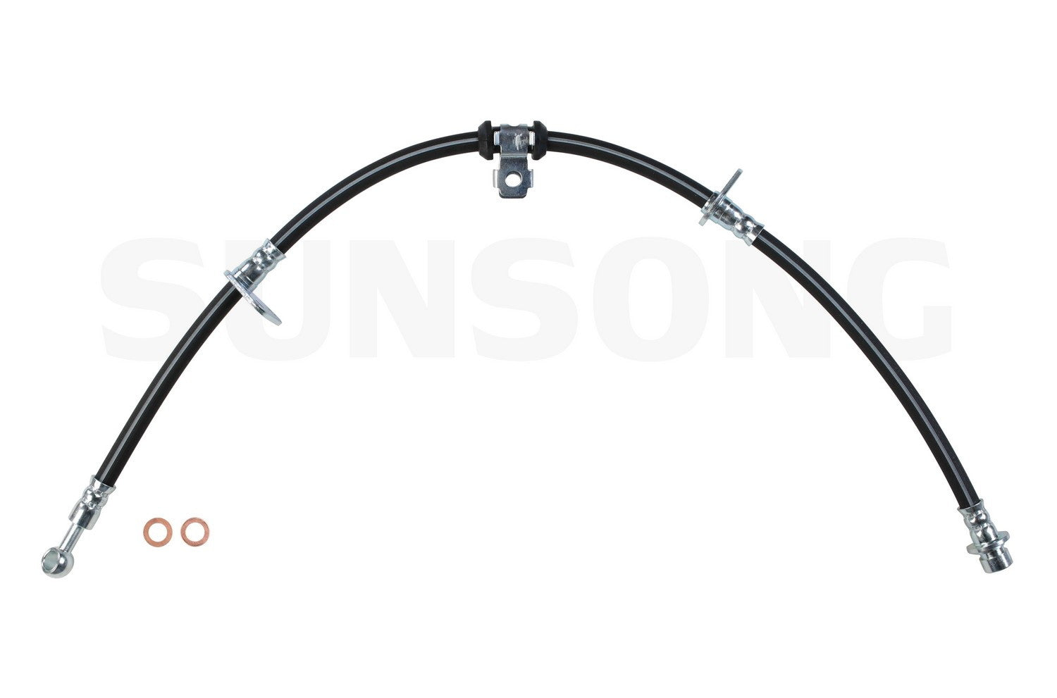 Angle View of Front Left Brake Hydraulic Hose SUNSONG 2202011