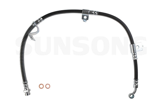 Angle View of Front Left Brake Hydraulic Hose SUNSONG 2202340