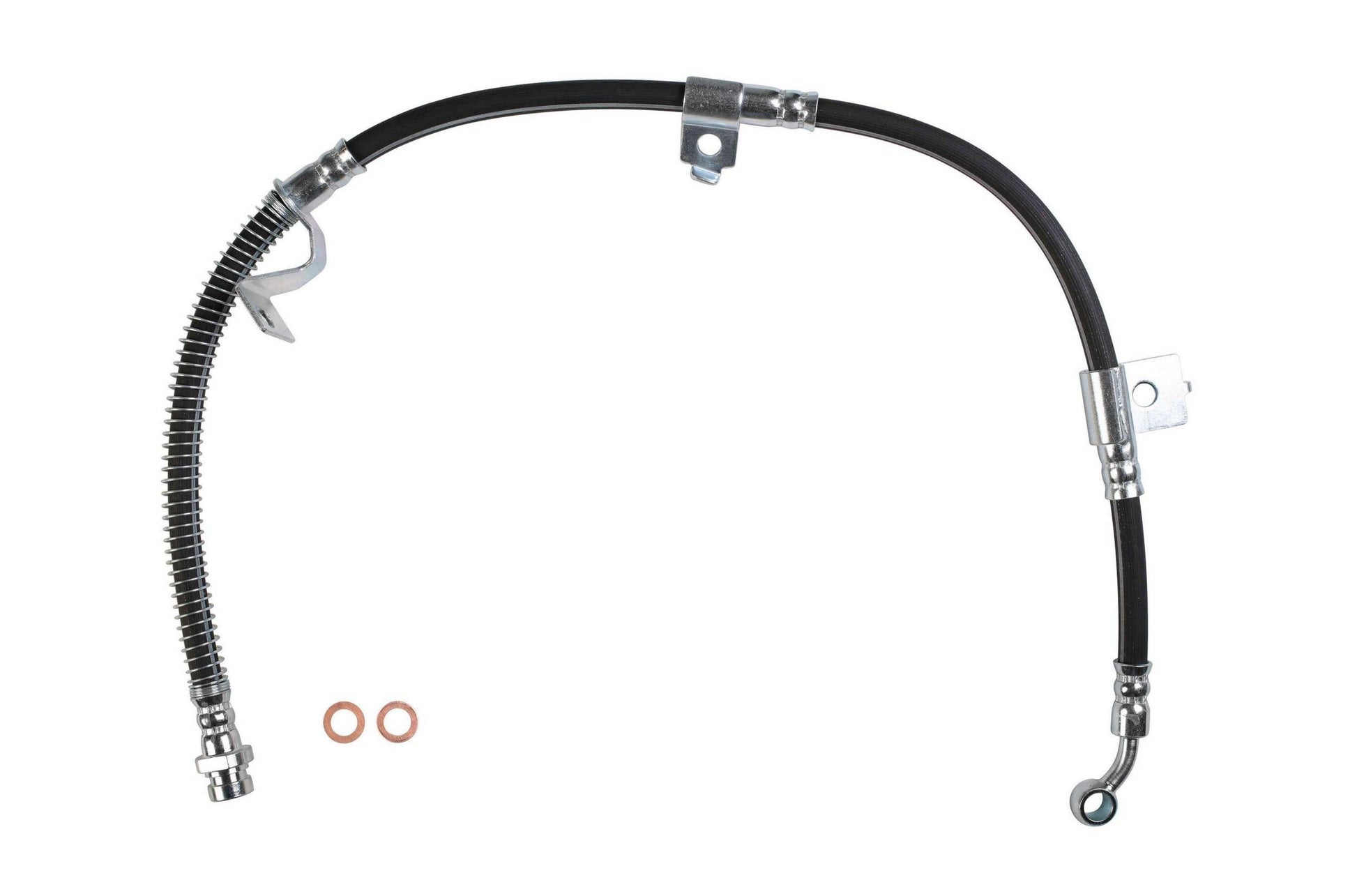 Front View of Front Left Brake Hydraulic Hose SUNSONG 2202340