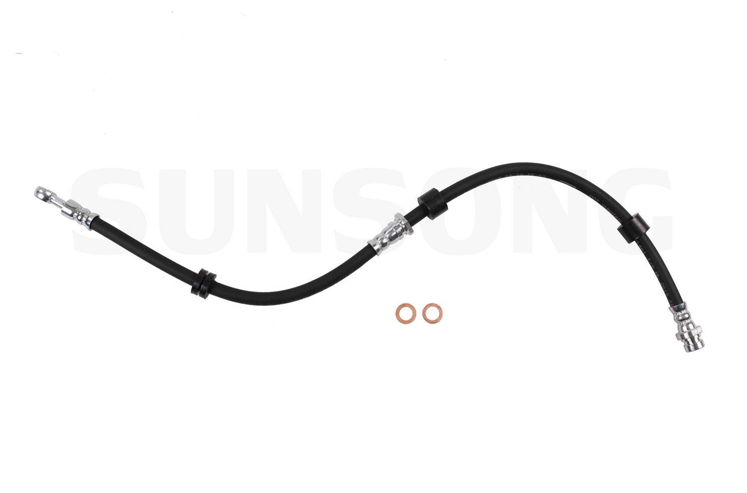 Angle View of Front Right Brake Hydraulic Hose SUNSONG 2202578