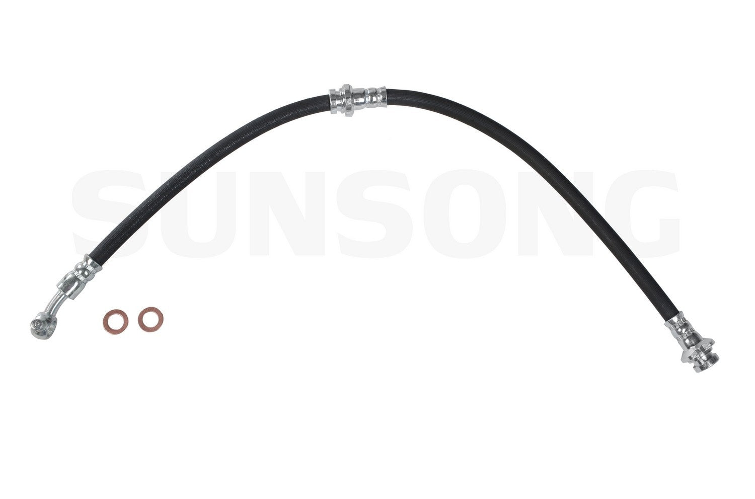 Front View of Front Left Brake Hydraulic Hose SUNSONG 2202755