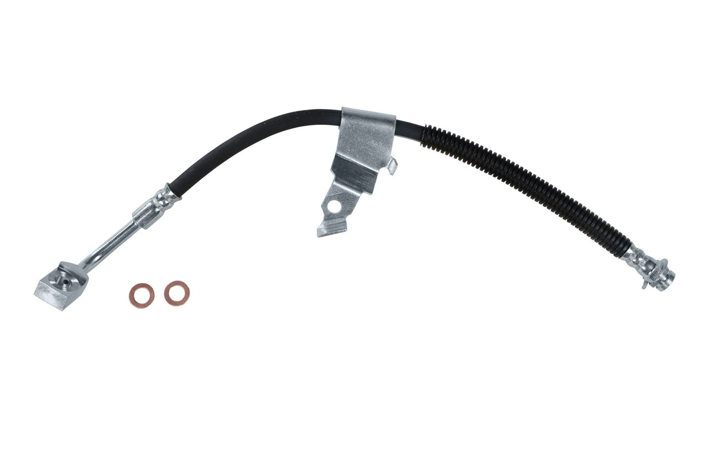 Front View of Front Right Brake Hydraulic Hose SUNSONG 2202762