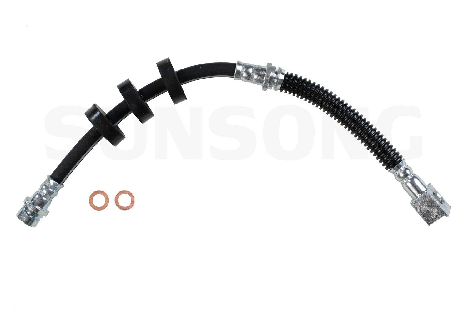 Front View of Front Left Brake Hydraulic Hose SUNSONG 2202793