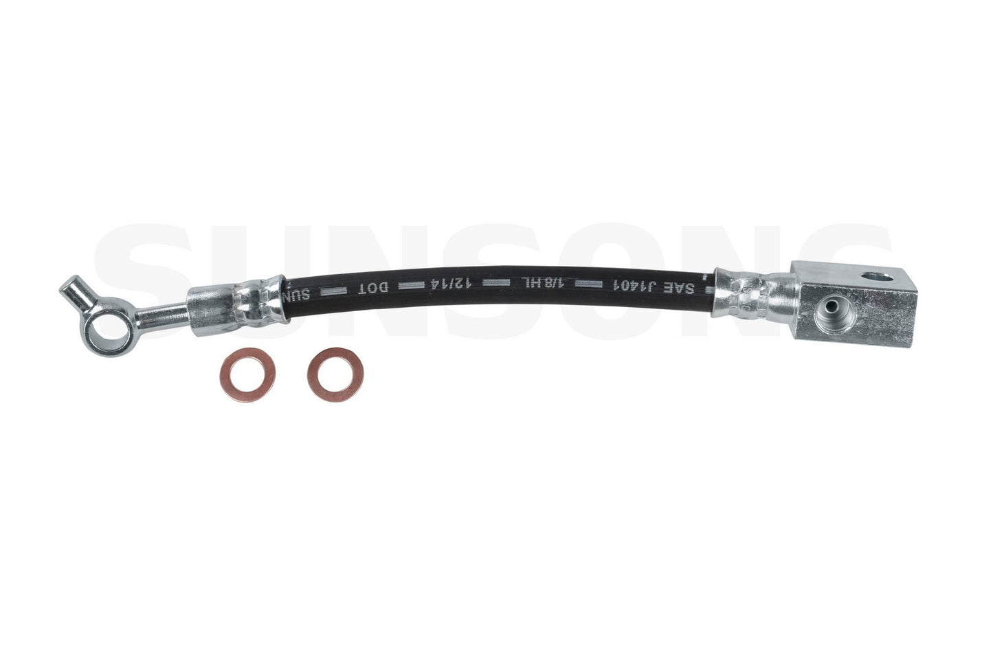 Angle View of Front Left Brake Hydraulic Hose SUNSONG 2202807