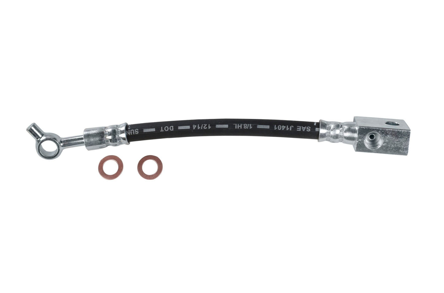 Front View of Front Left Brake Hydraulic Hose SUNSONG 2202807