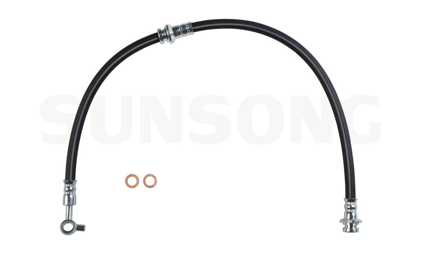 Angle View of Front Right Brake Hydraulic Hose SUNSONG 2202810